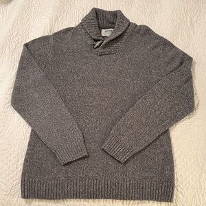 Urban Pipeline Men's Charcoal Shawl Neck Sweater